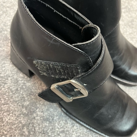 Bass Black Leather Ankle Boots - Picture 6 of 8